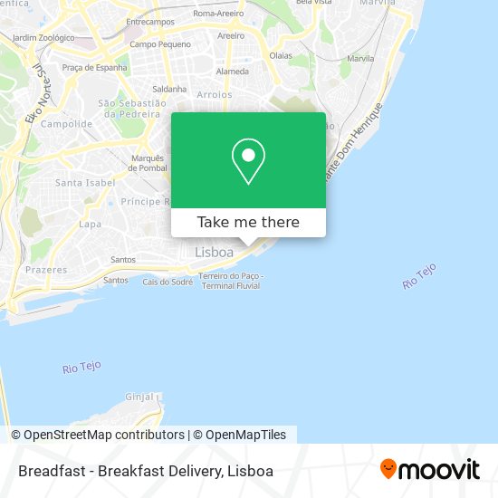Breadfast - Breakfast Delivery mapa