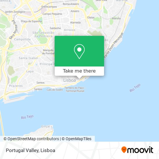 Portugal Valley mapa