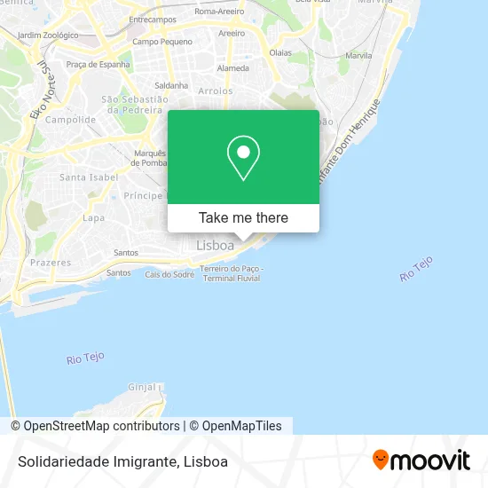 Solidariedade Imigrante map