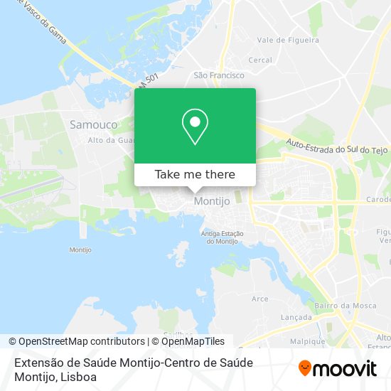 Extensão de Saúde Montijo-Centro de Saúde Montijo map