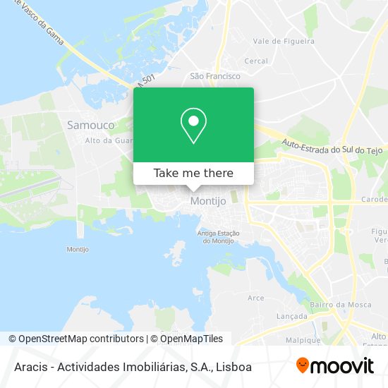 Aracis - Actividades Imobiliárias, S.A. map