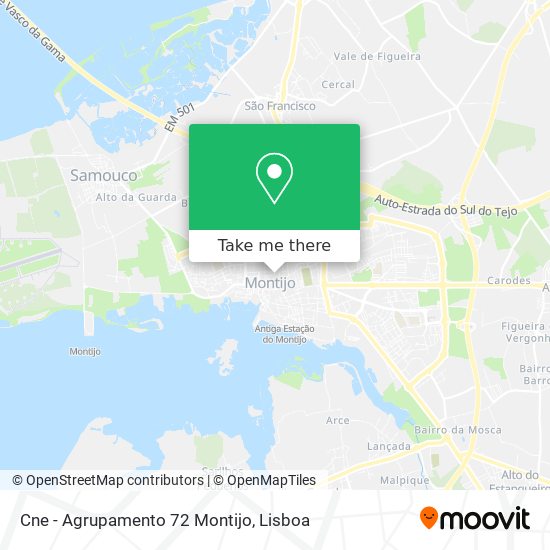 Cne - Agrupamento 72 Montijo map