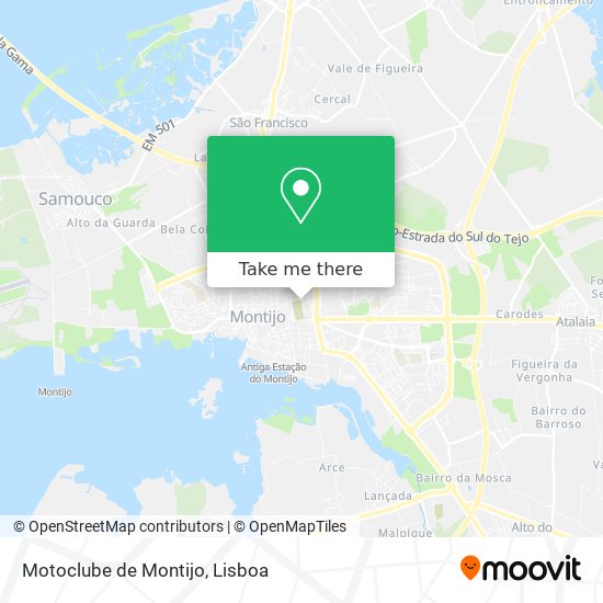 Motoclube de Montijo mapa
