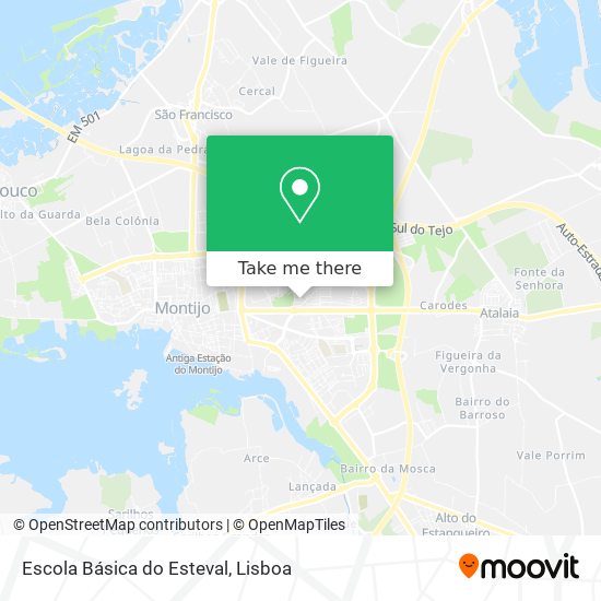 Escola Básica do Esteval map