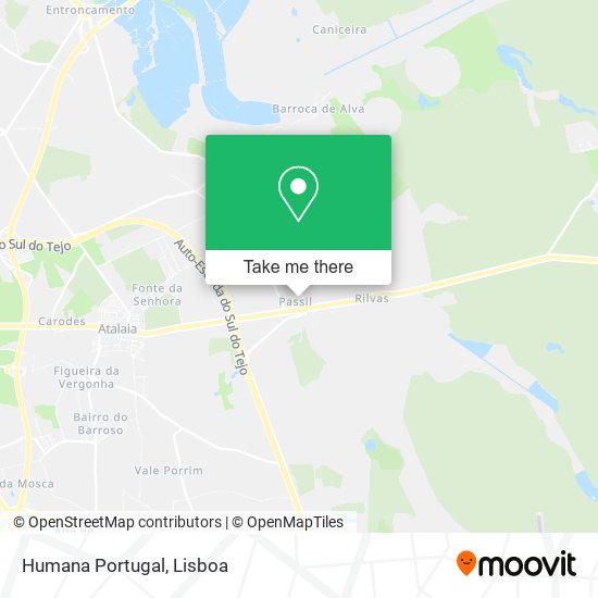 Humana Portugal map