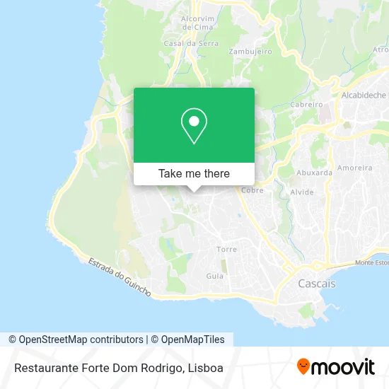 Restaurante Forte Dom Rodrigo map