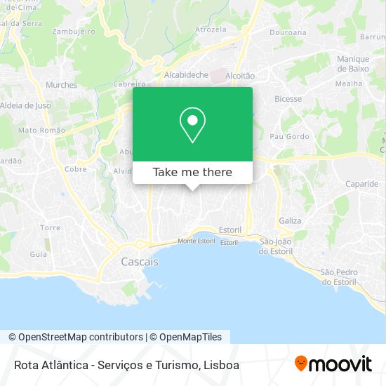 Rota Atlântica - Serviços e Turismo map