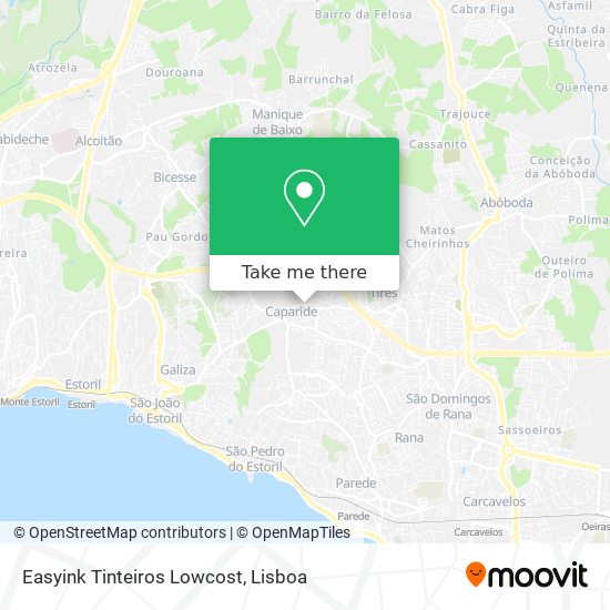 Easyink Tinteiros Lowcost mapa