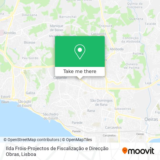 Ilda Fróis-Projectos de Fiscalização e Direcção Obras mapa