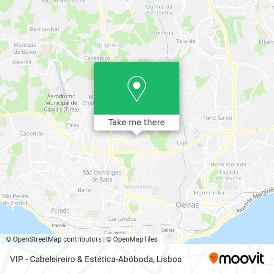 VIP - Cabeleireiro & Estética-Abóboda map
