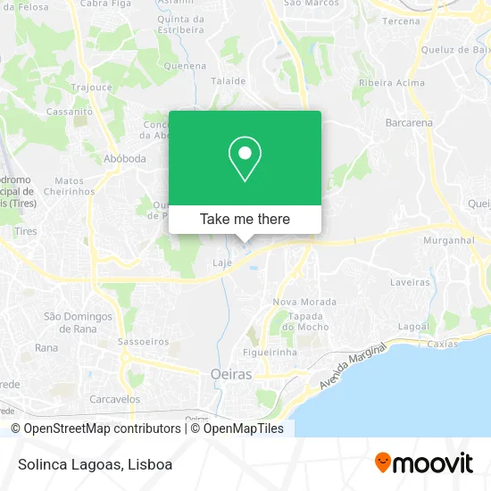 Solinca Lagoas mapa