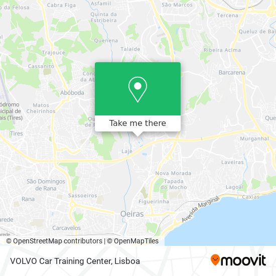 VOLVO Car Training Center map