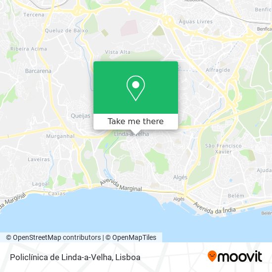 Policlínica de Linda-a-Velha map