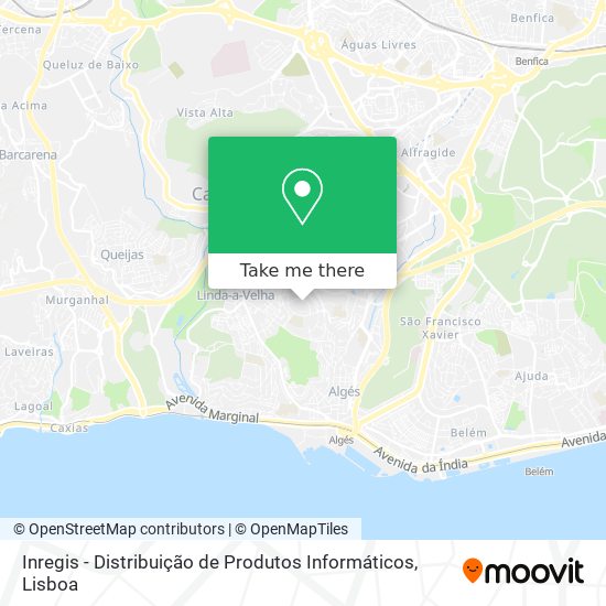 Inregis - Distribuição de Produtos Informáticos map