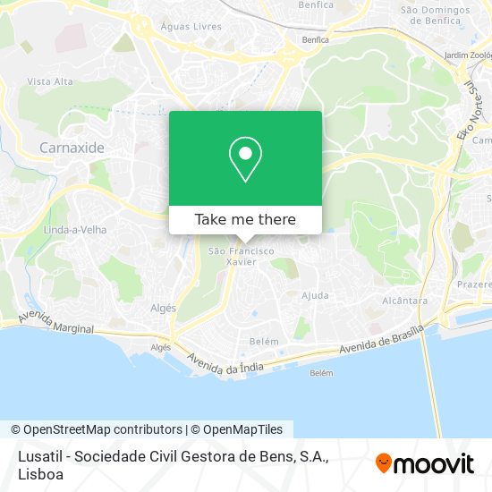 Lusatil - Sociedade Civil Gestora de Bens, S.A. map