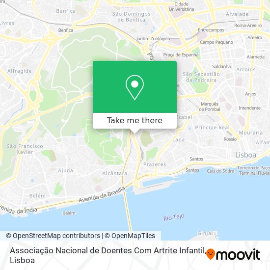 Associação Nacional de Doentes Com Artrite Infantil map