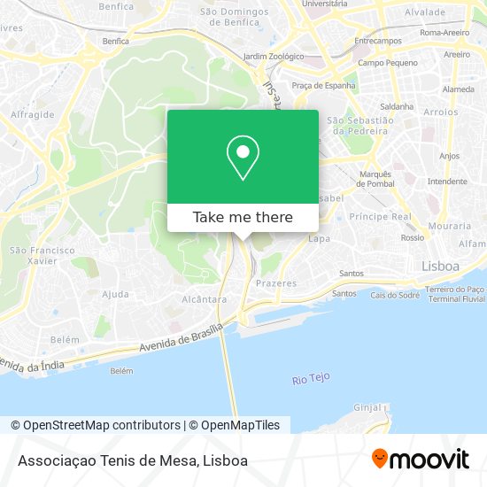 Associaçao Tenis de Mesa map