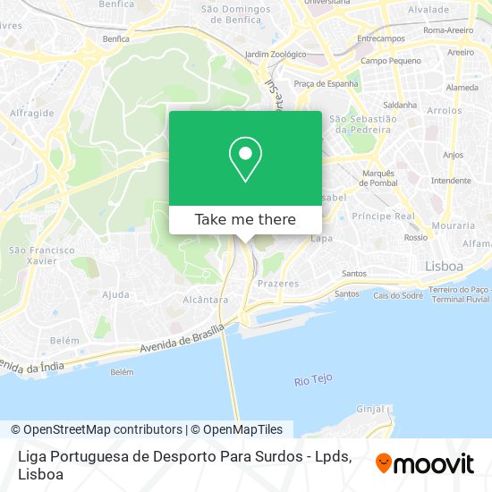 Liga Portuguesa de Desporto Para Surdos - Lpds map