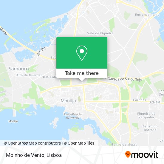 Moinho de Vento mapa