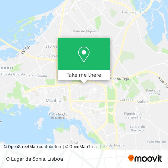 O Lugar da Sónia mapa