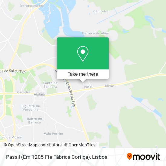 Passil (Em 1205 Fte Fábrica Cortiça) mapa