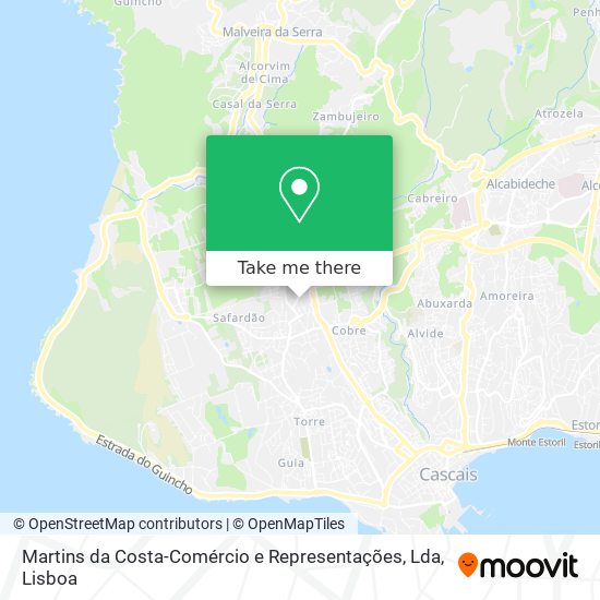 Martins da Costa-Comércio e Representações, Lda map
