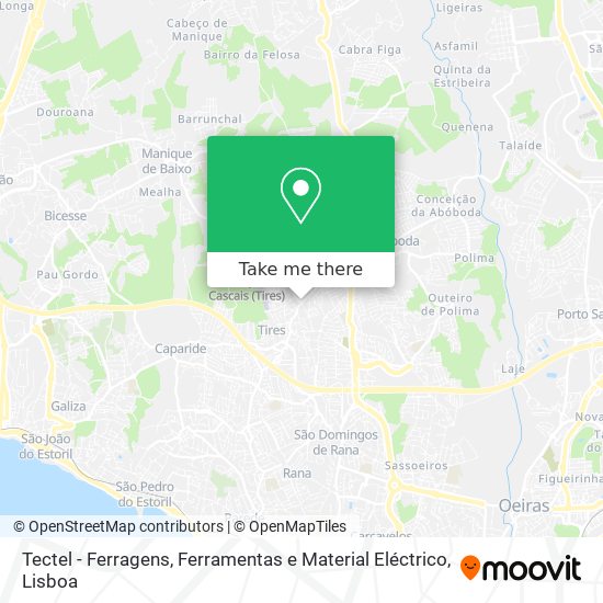 Tectel - Ferragens, Ferramentas e Material Eléctrico map