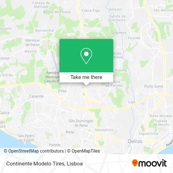 Continente Modelo Tires map