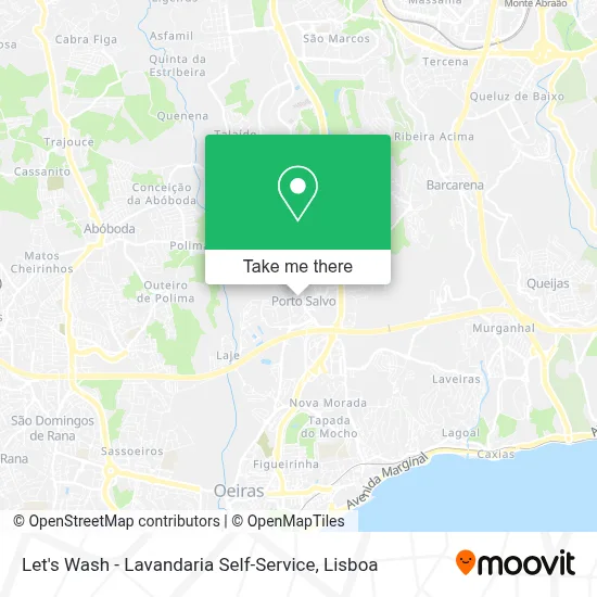 Let's Wash - Lavandaria Self-Service map