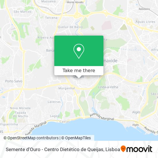 Semente d'Ouro - Centro Dietético de Queijas mapa