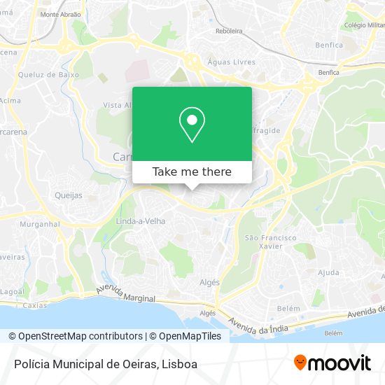 Polícia Municipal de Oeiras map