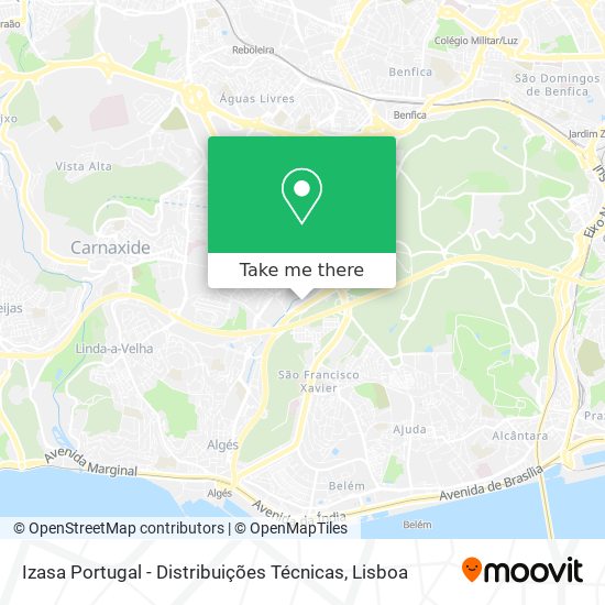 Izasa Portugal - Distribuições Técnicas map