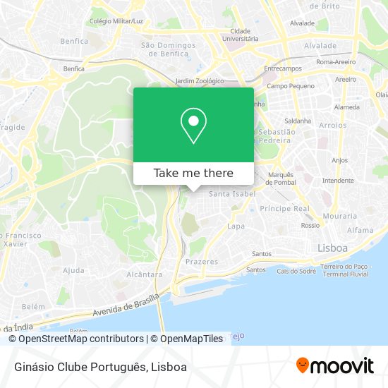 Ginásio Clube Português mapa