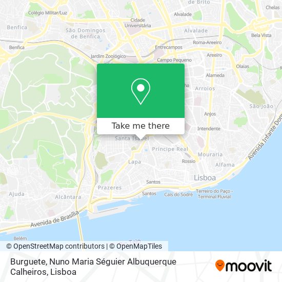 Burguete, Nuno Maria Séguier Albuquerque Calheiros map