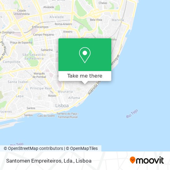 Santomen Empreiteiros, Lda. mapa