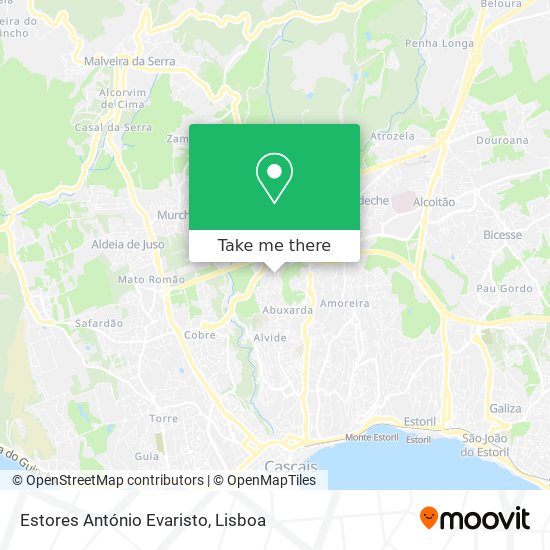Estores António Evaristo map