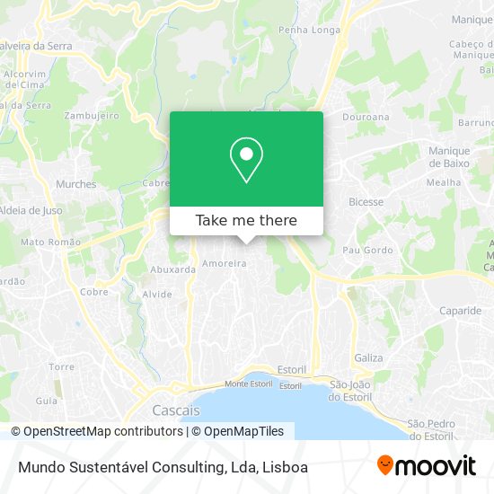 Mundo Sustentável Consulting, Lda mapa