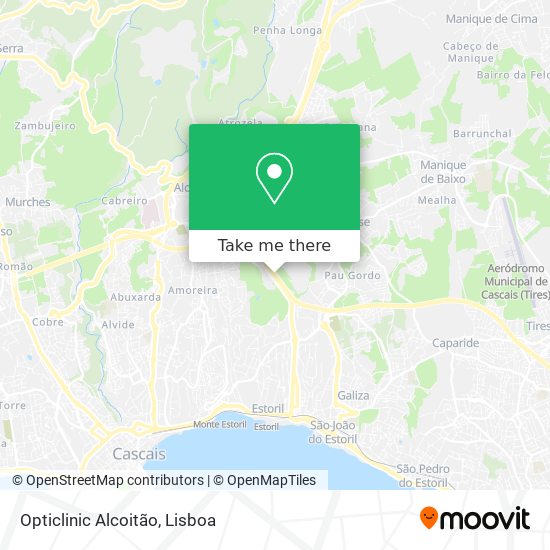 Opticlinic Alcoitão map
