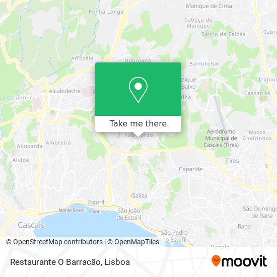 Restaurante O Barracão mapa
