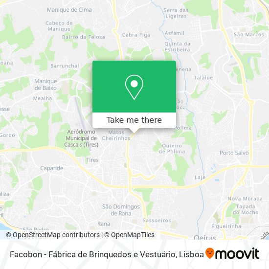 Facobon - Fábrica de Brinquedos e Vestuário mapa