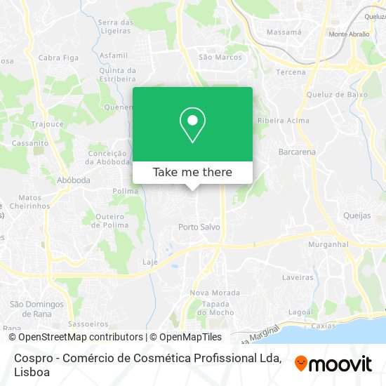 Cospro - Comércio de Cosmética Profissional Lda map