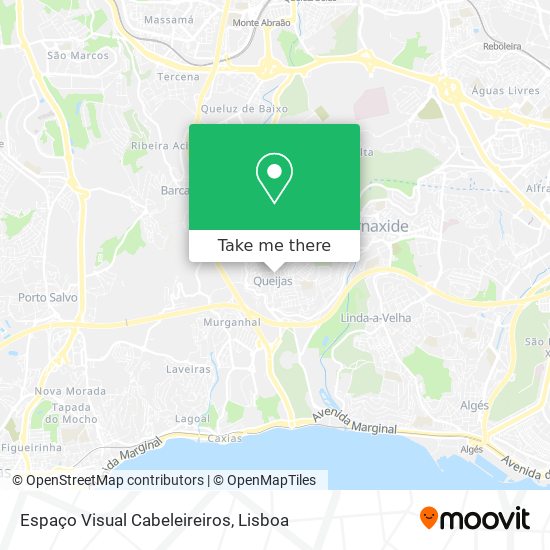 Espaço Visual Cabeleireiros mapa