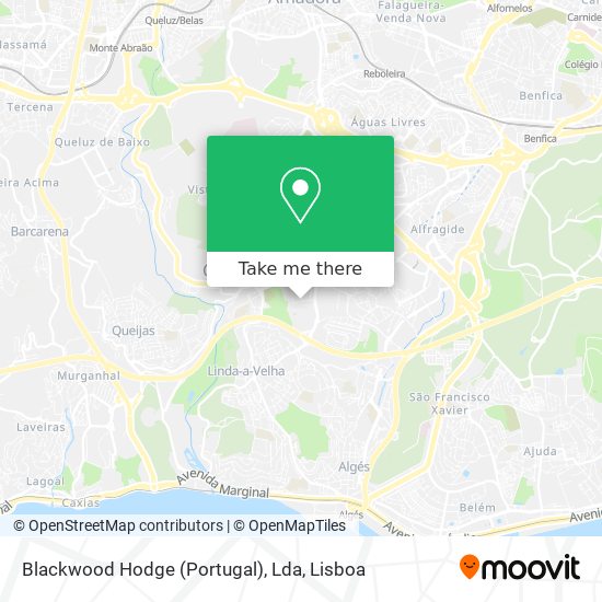 Blackwood Hodge (Portugal), Lda map