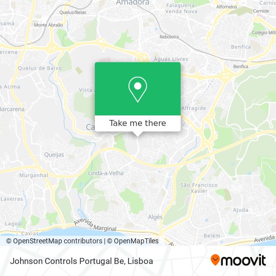 Johnson Controls Portugal Be map