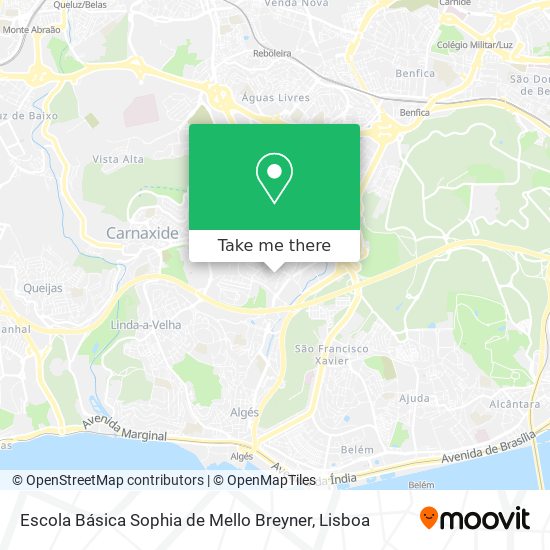 Escola Básica Sophia de Mello Breyner map