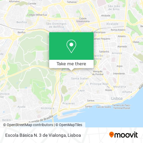 Escola Básica N. 3 de Vialonga map