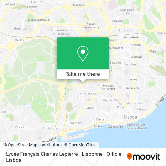 Lycée Français Charles Lepierre - Lisbonne - Officiel map
