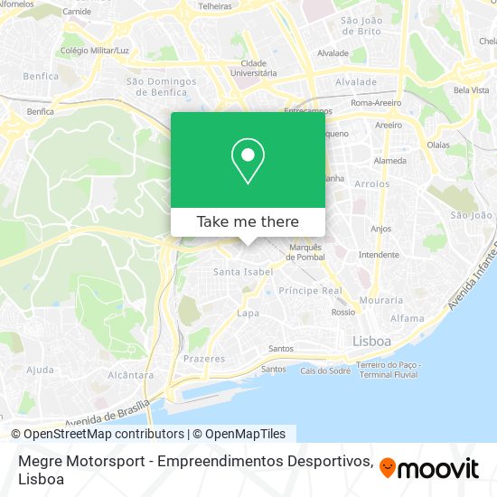 Megre Motorsport - Empreendimentos Desportivos mapa