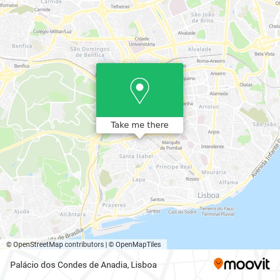 Palácio dos Condes de Anadia map