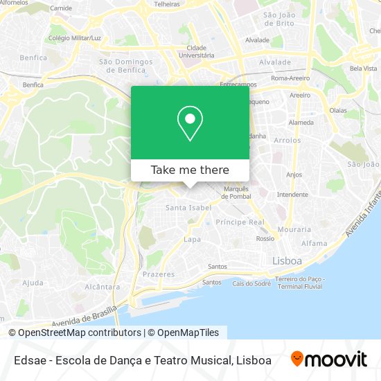 Edsae - Escola de Dança e Teatro Musical map